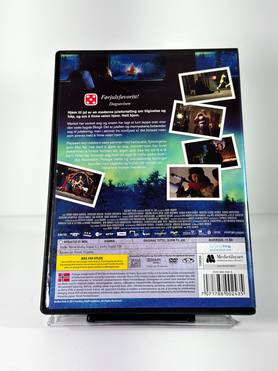 Bakside av cover til Hjem til jul på DVD