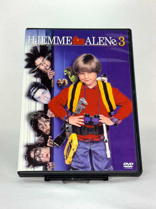 Forside av DVD-cover til Hjemme Alene 3, brukt original DVD hos Brukbar Film