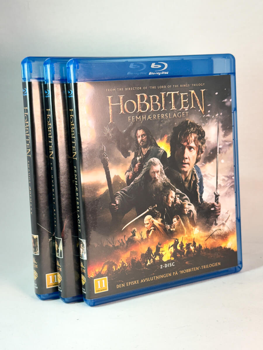 Hobbiten trilogien samlet, brukte Blu-ray filmer hos nettbutikken Brukbar Film 