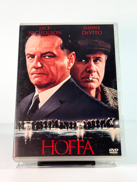 Forside av cover til Hoffa, brukt original DVD hos Brukbar Film