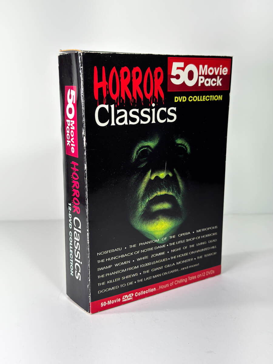 Forside av cover til Horror Classics – 50 Movie Pack, brukt DVD hos Brukbar Film