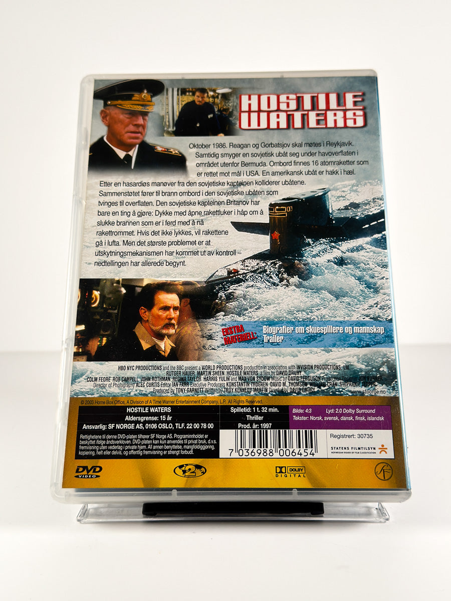Bakside av cover til Hostile Waters: Countdown to Disaster på DVD
