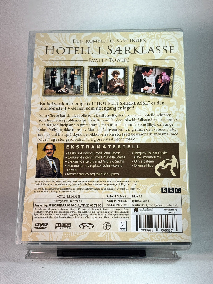 Bakside av cover til Hotell i særklasse – Den komplette samlingen, brukt DVD hos Brukbar Film