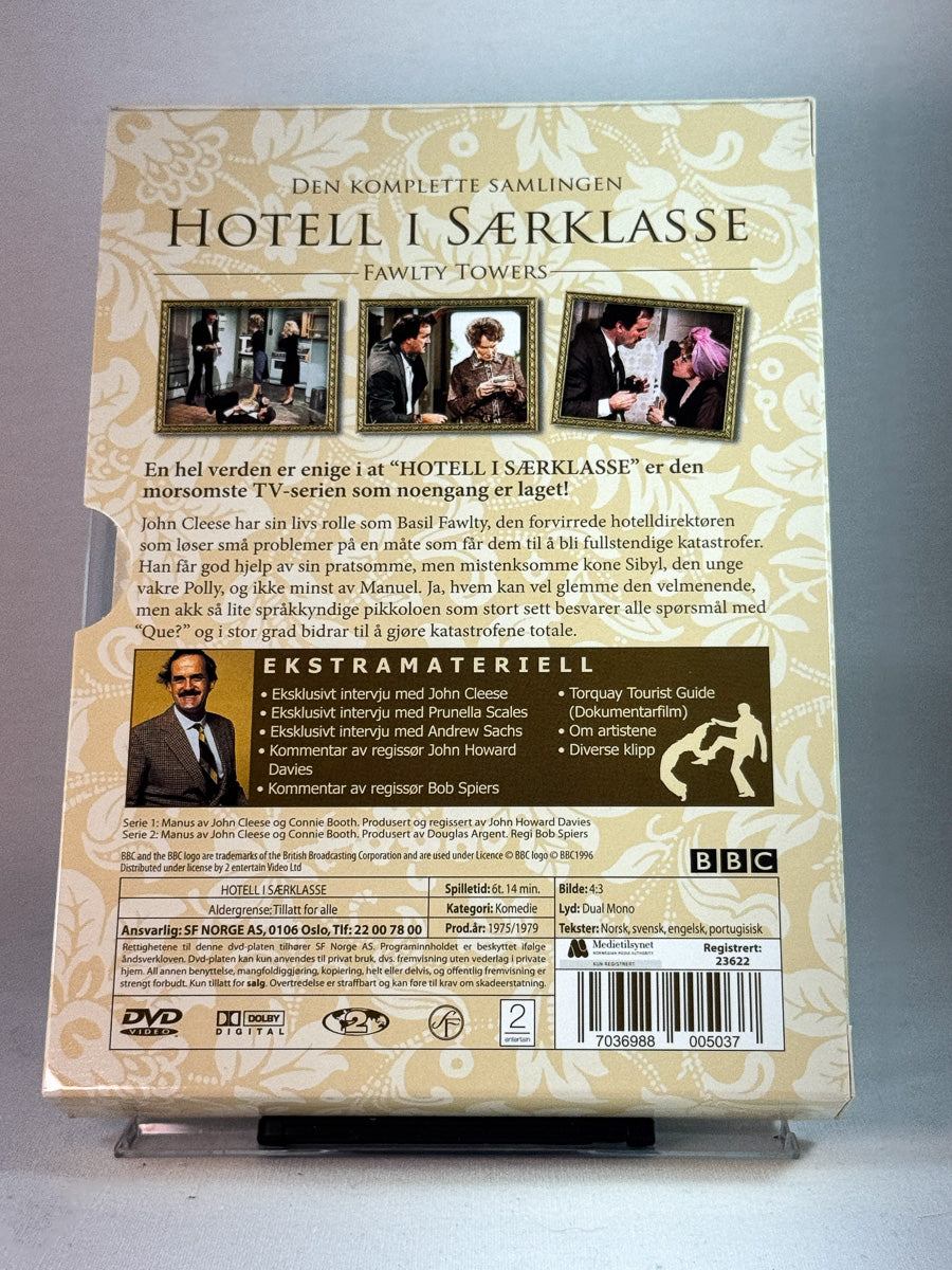 Bakside av cover til Hotell i særklasse – Den komplette samlingen, brukt DVD hos Brukbar Film