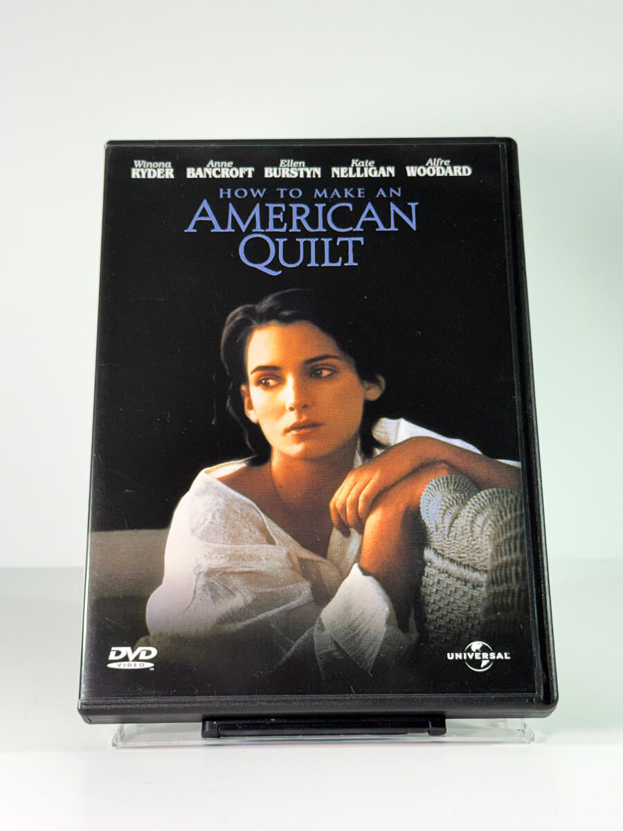 Forside av cover til How to Make an American Quilt, bruktfilm hos nettbutikken Brukbar Film