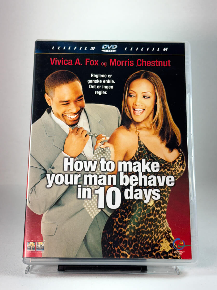 Forside av cover til How to Make Your Man Behave in 10 Days, bruktfilm hos nettbutikken Brukbar Film