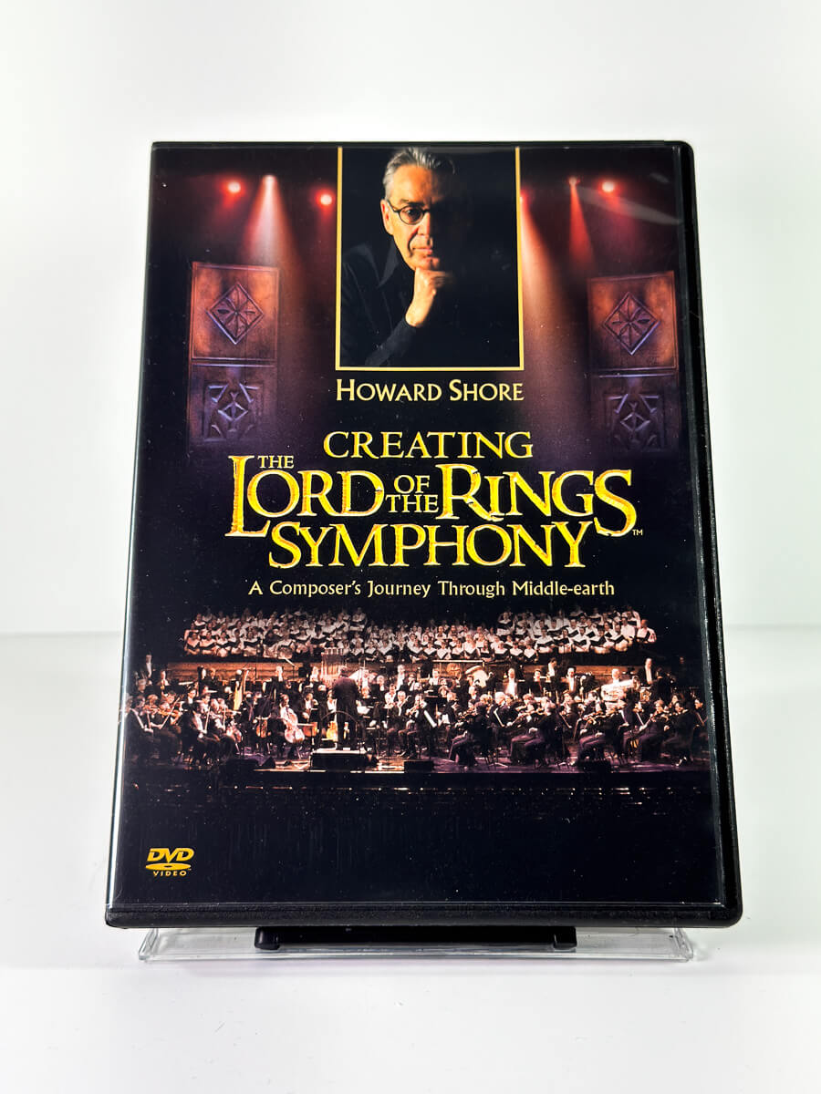 Forside av cover til Howard Shore: Creating The Lord of the Rings Symphony, brukt DVD hos Brukbar Film