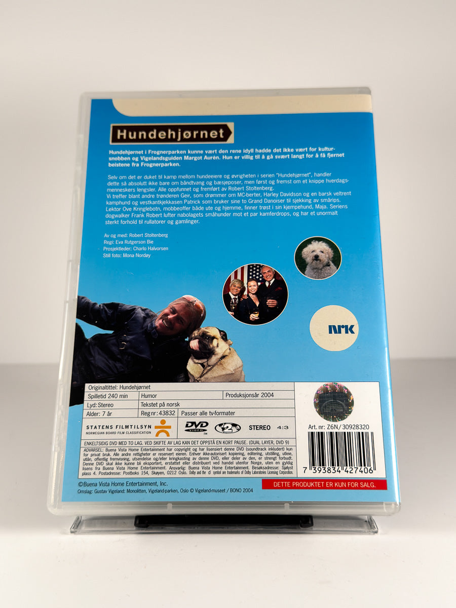 Bakside av cover til Hundehjørnet på DVD