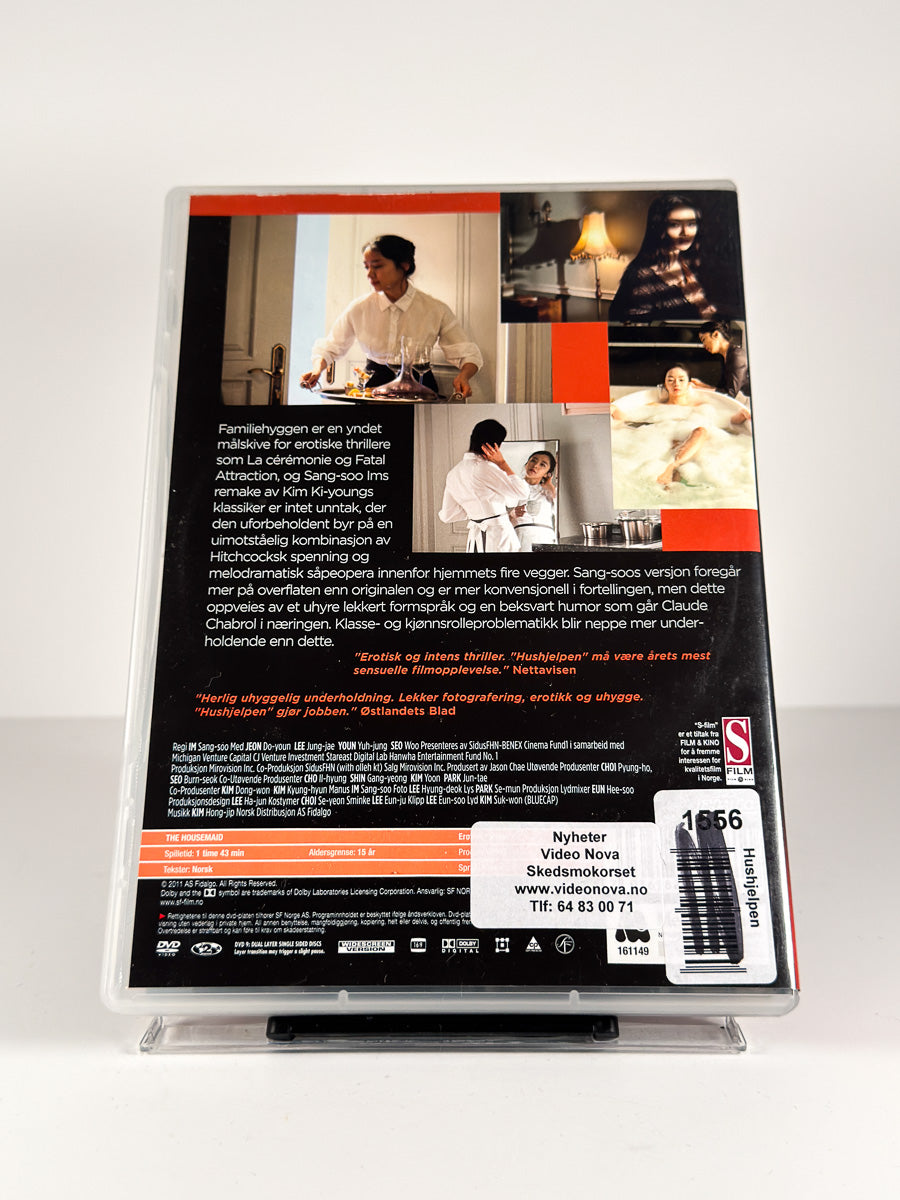 Bakside av cover til Hushjelpen på DVD