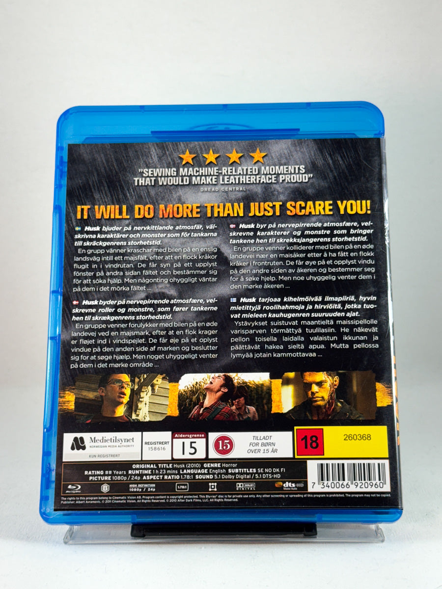 Bakside av Blu-ray-cover til Husk – intens og blodig grøsser som hyller 80-talls horror, Blu-ray hos Brukbar Film.