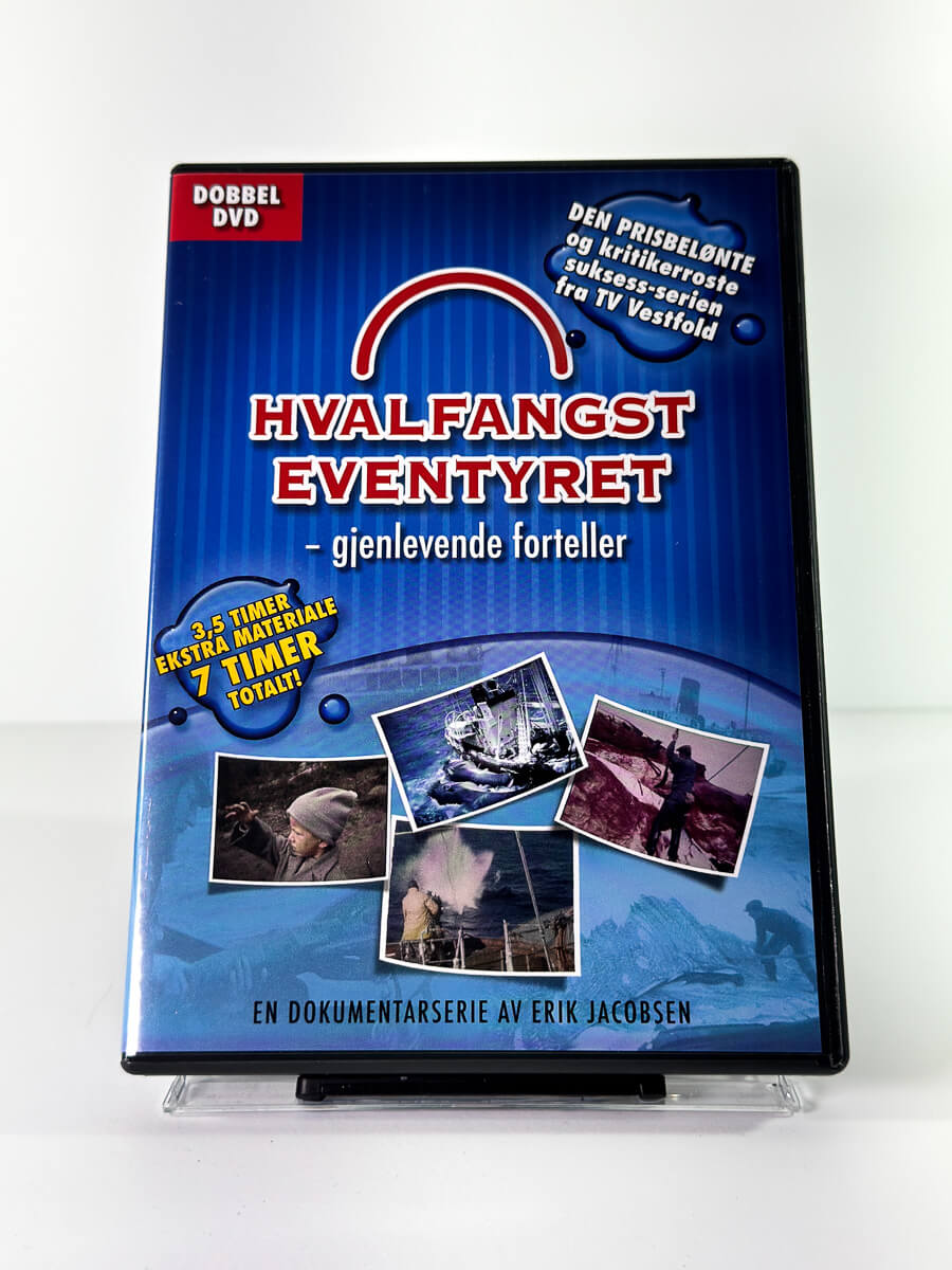 Forside av cover til Hvalfangsteventyret, bruktfilm hos nettbutikken Brukbar Film