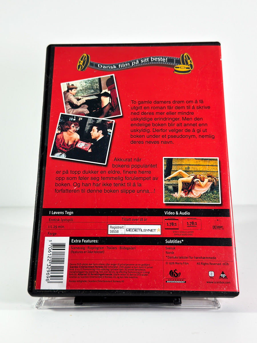 Bakside av cover til I Løvens tegn – Den nakne sannheten på DVD