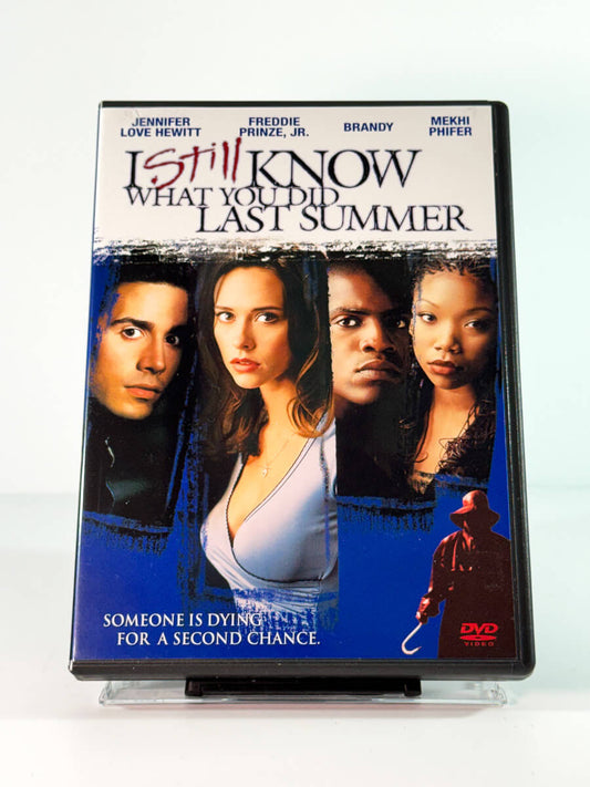 Forside av cover til skrekkfilmen I Still Know What You Did Last Summer på DVD hos Brukbar Film