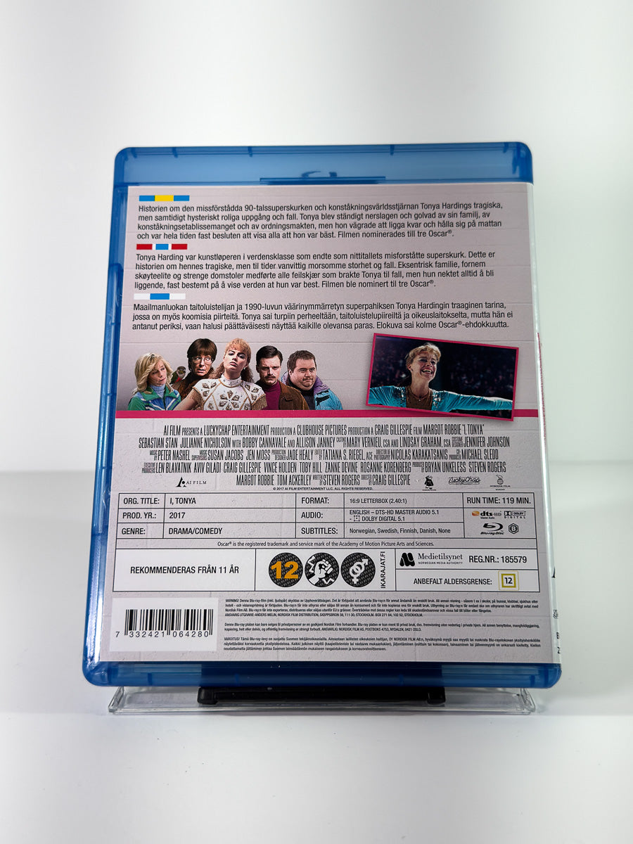 Bakside av cover til I, Tonya på Blu-ray