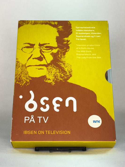 Forside av DVD-boksen Ibsen på TV – klassiske NRK-oppsetninger av Henrik Ibsens skuespill, brukt DVD-film hos Brukbar Film