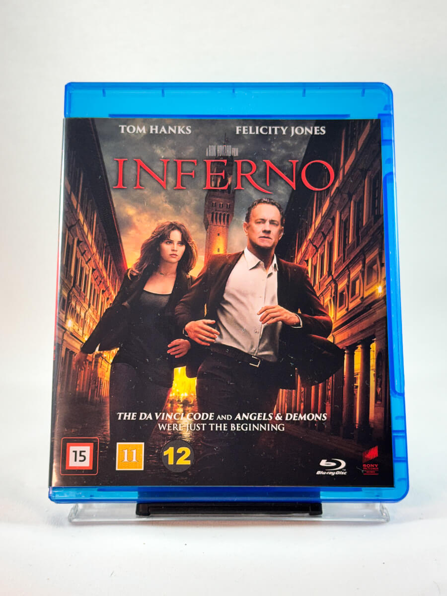 Forside av cover til Inferno, brukt Blu-ray film hos nettbutikken Brukbar Film