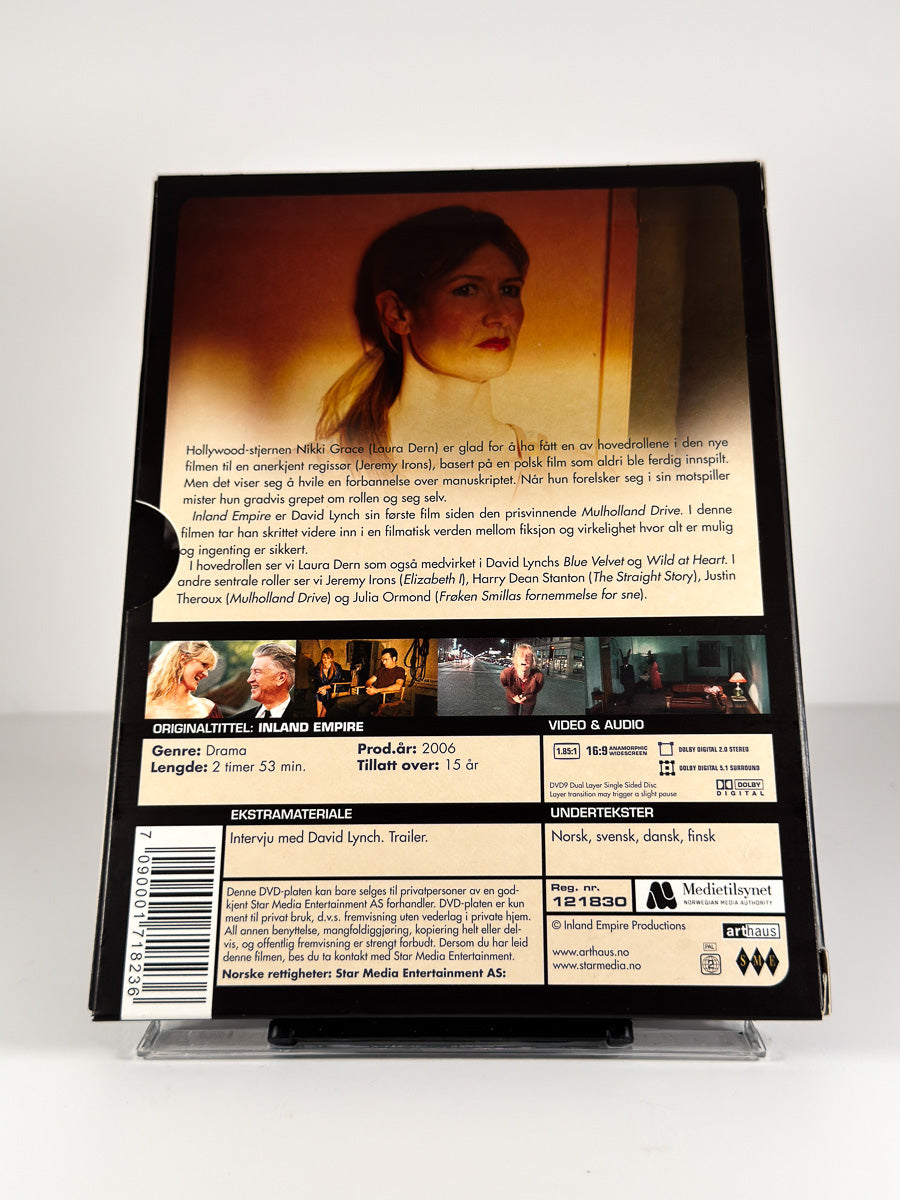 Bakside av cover til Inland Empire på DVD