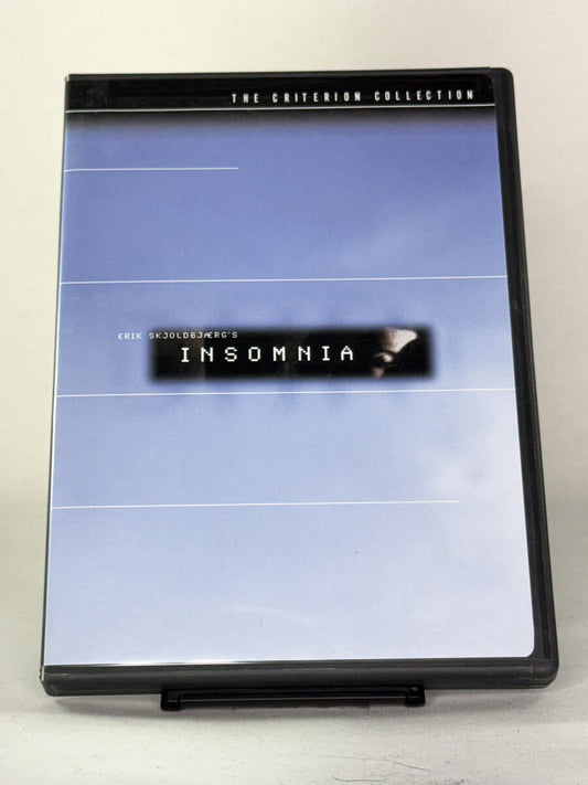 Forside av brukt DVD Insomnia – norsk thrillerfilm på DVD, brukt originalfilm hos Brukbar Film