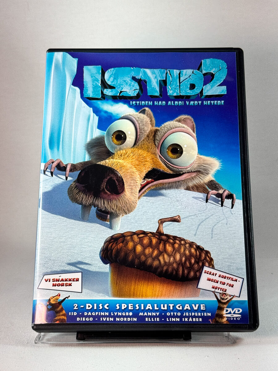 Forside av cover til Istid 2, brukt DVD hos Brukbar Film