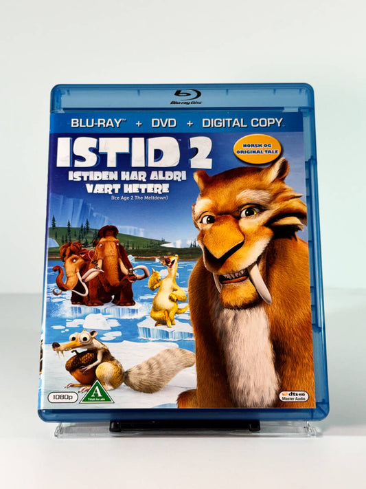 Forside av cover til Istid 2 – Istiden har aldri vært hetere på Blu-ray, bruktfilm hos Brukbar Film