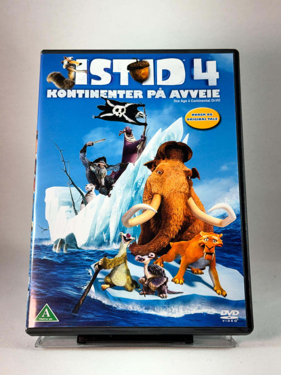 Forside av cover til Istid 4: Kontinenter på avveie, bruktfilm på DVD hos Brukbar Film