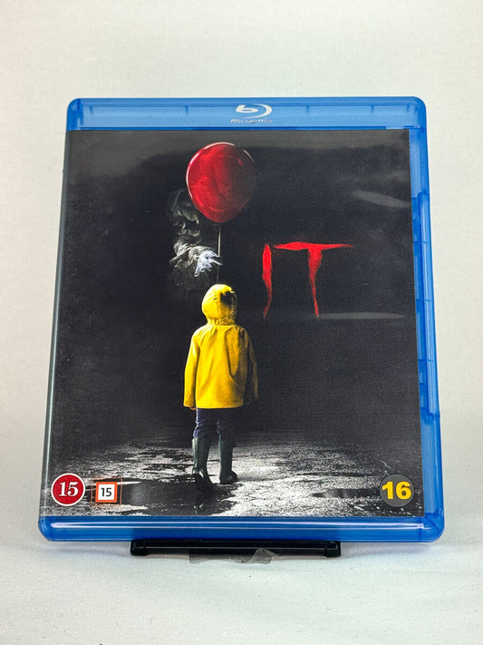 Brukt Blu-ray-film It (2017) – forside av originalt filmcover, kjøp brukte Blu-ray skrekkfilmer hos Brukbar Film