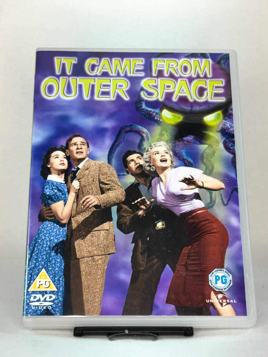 Forside av DVD-cover til It Came from Outer Space, brukt DVD hos Brukbar Film
