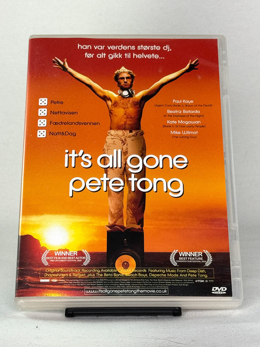 DVD-cover-forside til filmen It's All Gone Pete Tong – Brukt DVD fra nettbutikken Brukbar Film