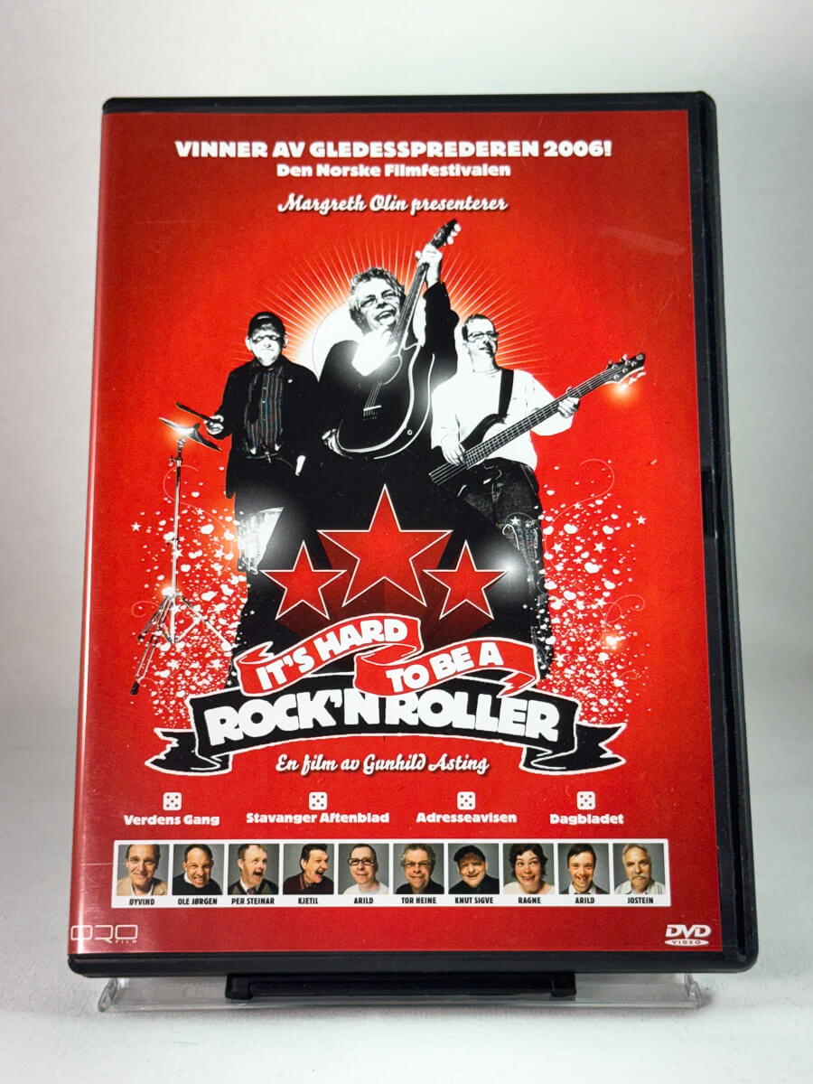 Forside av DVD-cover til It’s Hard to Be a Rock’n Roller, bruktfilm på DVD hos Brukbar Film.