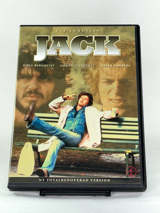 Forside av DVD-cover til Jack – filmatiseringen av Ulf Lundells roman, brukt film fra Brukbar Film