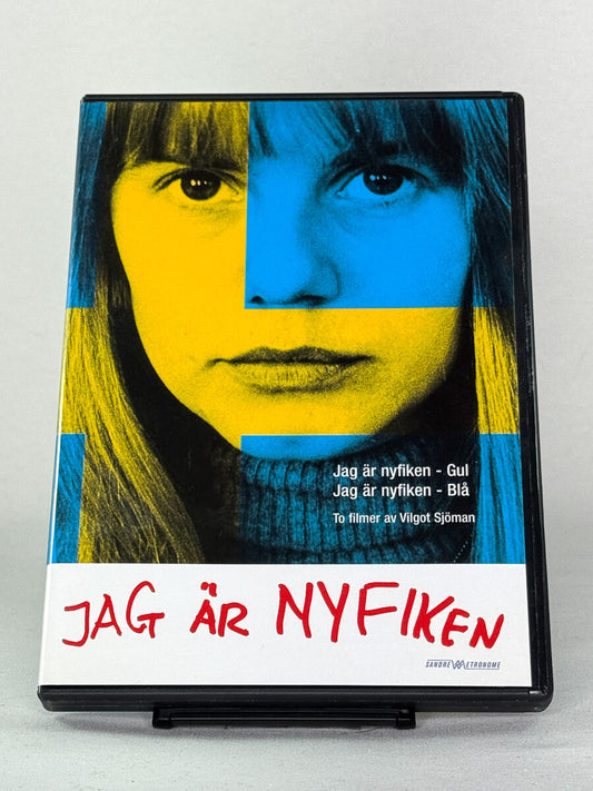 DVD-forside til filmen Jag är nyfiken - Gul & Blå
Originalt cover brukt for produktbilde i nettbutikken Brukbar Film