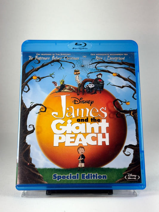 Forside av Blu-ray-cover til James and the Giant Peach, bruktfilm hos nettbutikken Brukbar Film