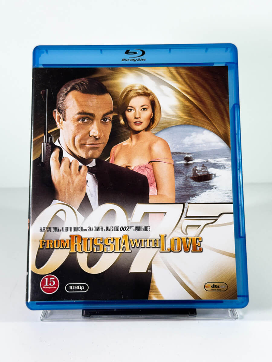 Forside av cover til James Bond: From Russia with Love, bruktfilm hos nettbutikken Brukbar Film