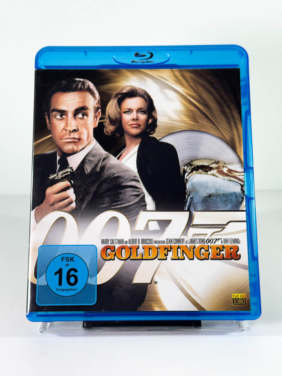 Forside av cover til James Bond: Goldfinger, brukt Blu-ray hos Brukbar Film