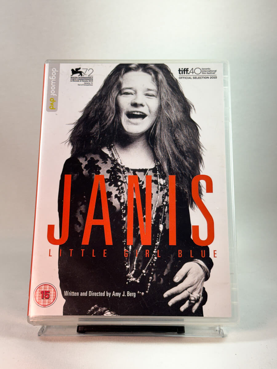 Forside av cover til Janis: Little Girl Blue, bruktfilm på DVD hos Brukbar Film