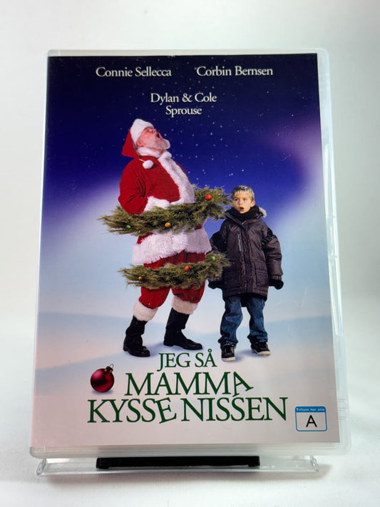 Forside av DVD-cover til Jeg så mamma kysse nissen, bruktfilm hos nettbutikken Brukbar Film