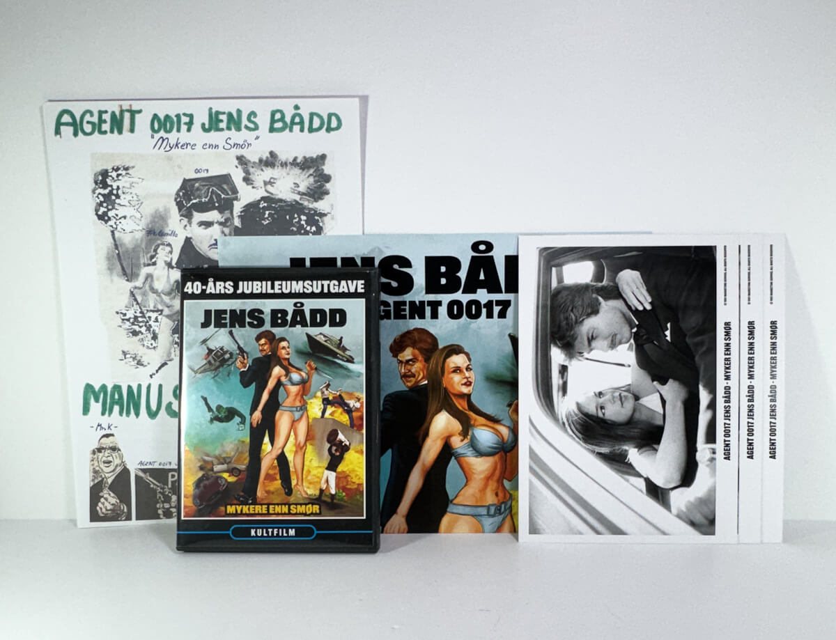 Jens Bådd filmpakke med DVD filmen, poster, manus og fotografier. 