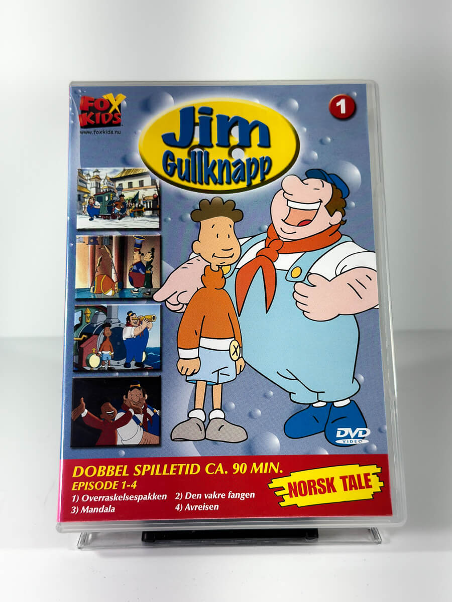 Forside av cover til Jim Gullknapp Episode 1–4, brukt DVD hos Brukbar Film