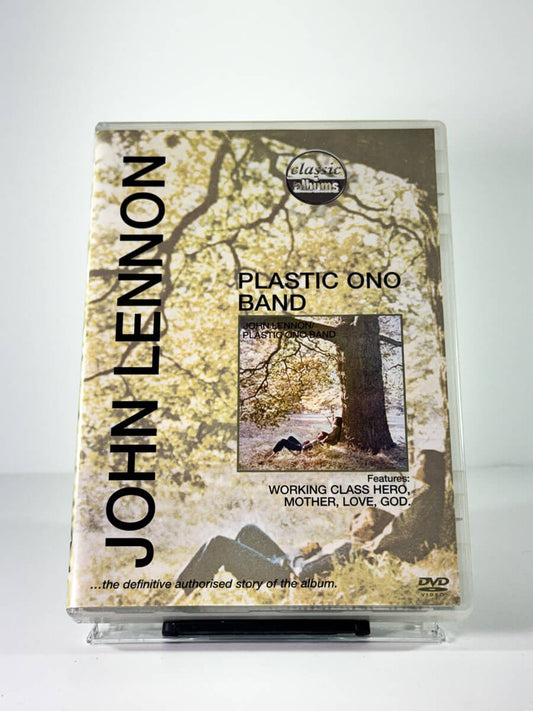 Forside av cover til john lennon plastic ono band, bruktfilm på DVD hos Brukbar Film