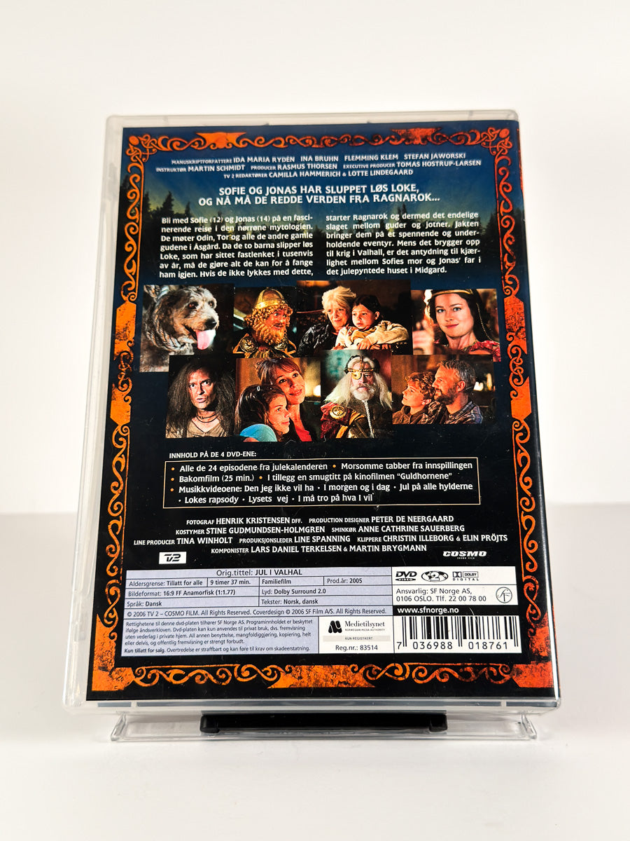 Bakside av cover til Jul i Valhall på DVD