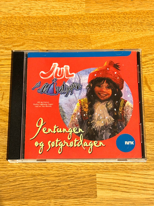 Forside av cover til Jul på Månetoppen – Jentungen og søtgrøtdagen på CD