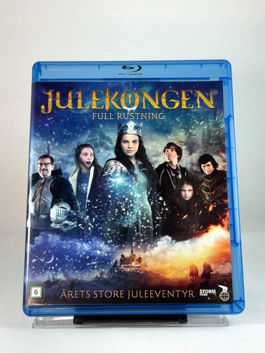 Forside av Blu-ray-cover til Julekongen – Full rustning – norsk fantasyfilm og årets store juleeventyr, brukt film hos Brukbar Film.