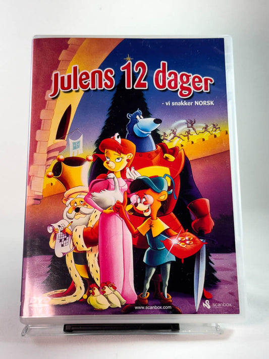 Forside av DVD-cover til Julens 12 dager, bruktfilm hos nettbutikken Brukbar Film