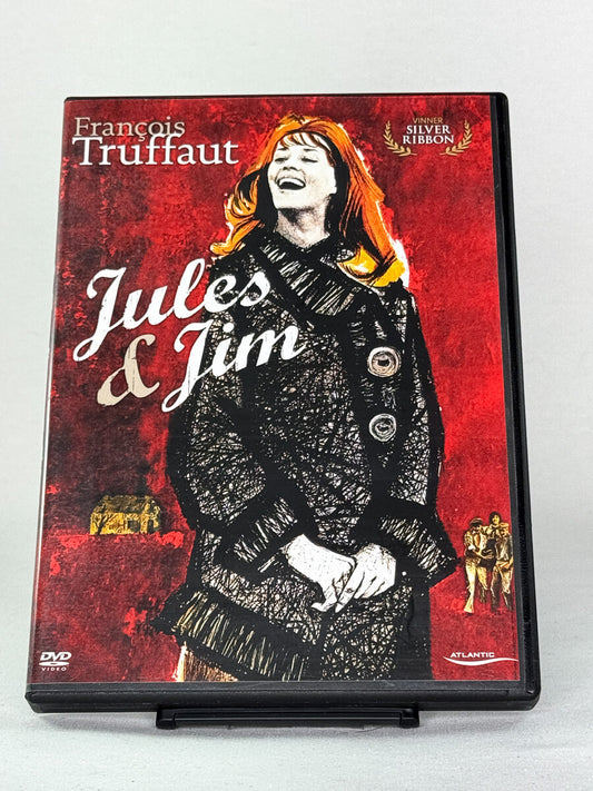 Brukt DVD-film Jules & Jim – forside av klassisk fransk filmcover, kjøp brukte romantiske dramaer på DVD hos Brukbar Film