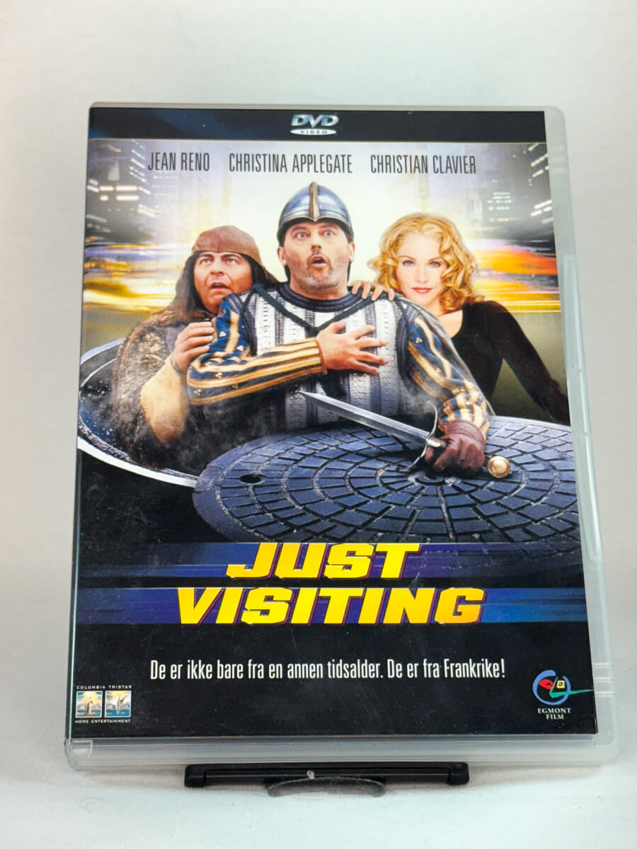 Forside av DVD-cover til Just Visiting, bruktfilm på DVD hos Brukbar Film