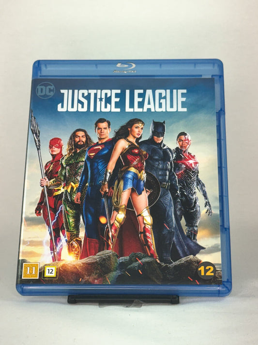 Forside av Blu-ray-cover til Justice League – brukt superheltfilm på Blu-ray, kjøp hos Brukbar Film