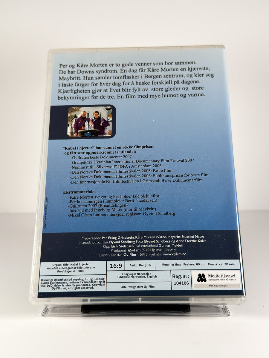 Bakside av cover til Kabal i hjerter på DVD