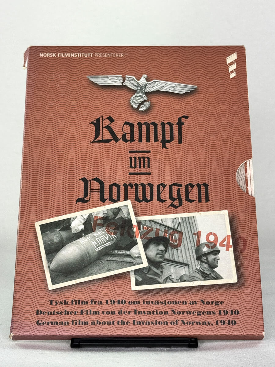 DVD-forside til filmen Kampf um Norwegen – Feldzug 1940
Originalt cover brukt for produktbilde i nettbutikken Brukbar Film