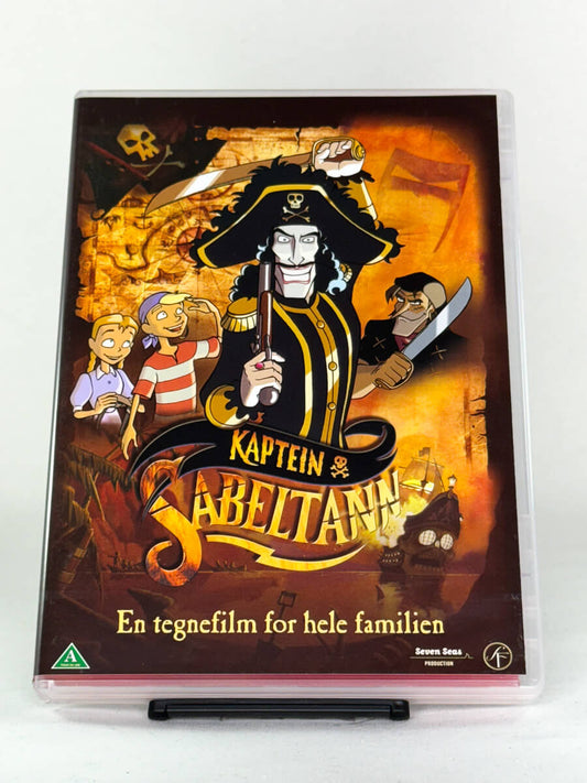 DVD-forside til filmen Kaptein Sabeltann
Originalt cover brukt for produktbilde i nettbutikken Brukbar Film