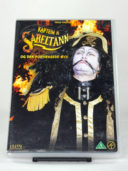 DVD-forside til filmen Kaptein Sabeltann og den forheksede øya
Originalt cover brukt for produktbilde i nettbutikken Brukbar Film
